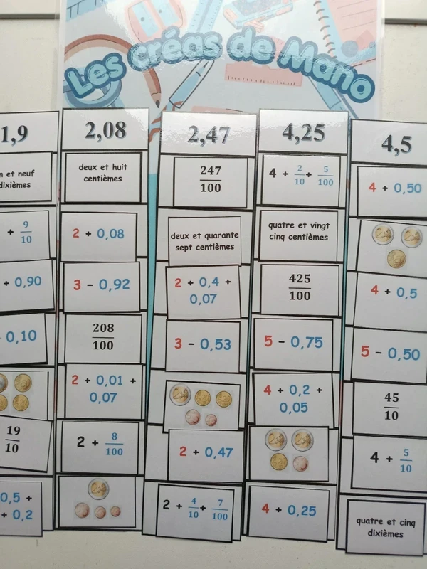 Jeu maths La tour des nombres décimaux